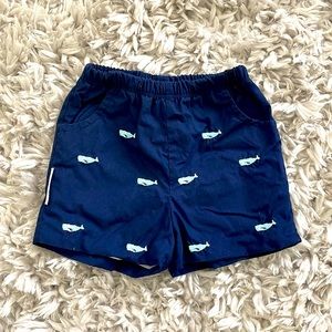 Like new Nantucket Kids whale embroidered shorts. Size 6-9 months